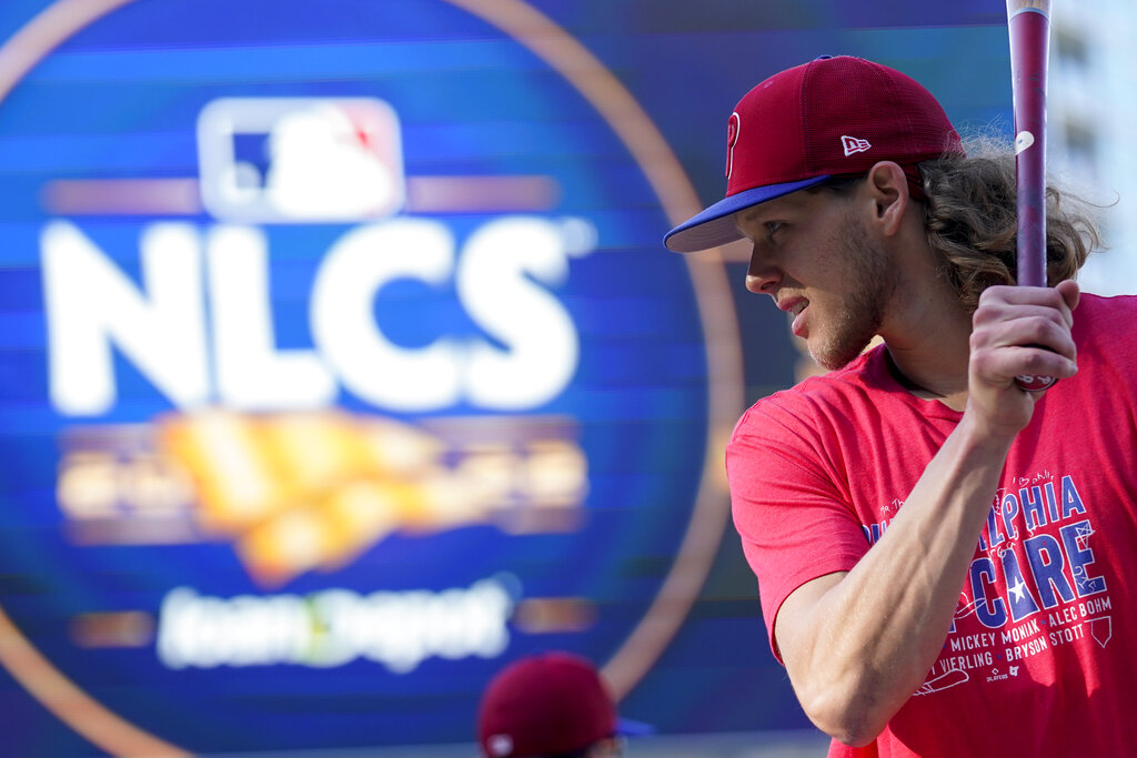 Los Angeles, United States. 15th May, 2022. Philadelphia Phillies pitcher Aaron  Nola (27) pitches during a MLB baseball game against the Los Angeles  Dodgers, Sunday, May. 15, 2022, in Los Angeles. The