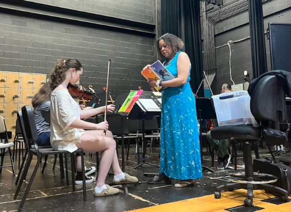 Mrs. Milbourne connects with her students through music and on a personal level. This is just one of the many ways Milbourne believes music has benefitted her life.  