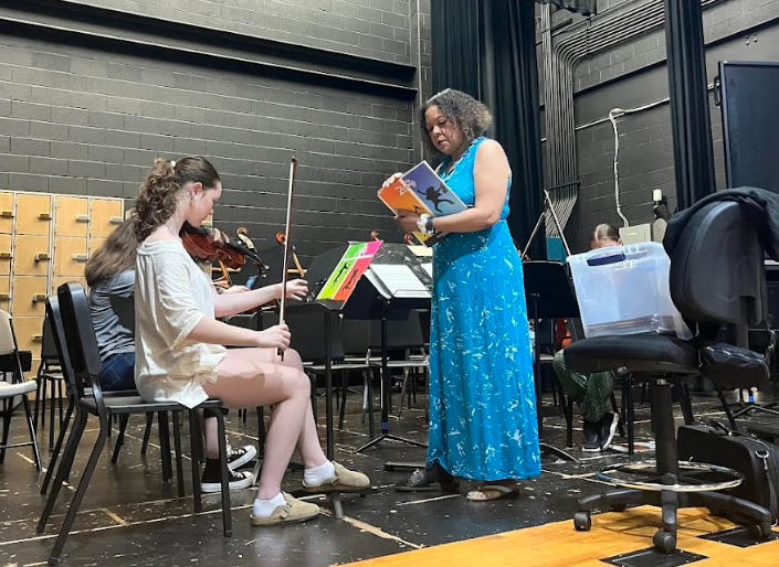 Mrs.+Milbourne+connects+with+her+students+through+music+and+on+a+personal+level.+This+is+just+one+of+the+many+ways+Milbourne+believes+music+has+benefitted+her+life.++