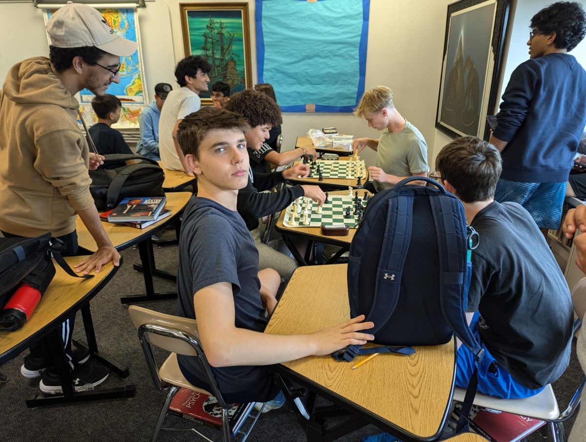 The usual setting of the Chess Club, with every member enjoying the competitive atmosphere provided