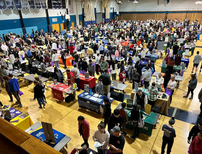 The NPHS gym was teeming with curiosity and engagement last Thursday during the PACAC College Fair
