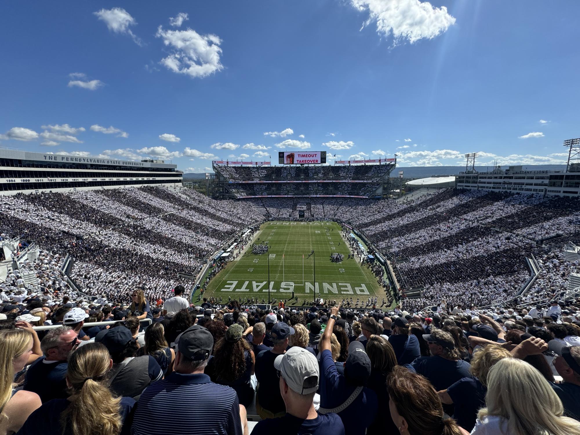 Penn State fans pack Beaver Stadium for the Nittany Lions' game vs UCLA on October 5, 2024. 