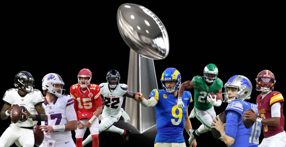 The NFL playoffs are well under way and this week 8 teams vie for a coveted spot in their respective conference championship games. 