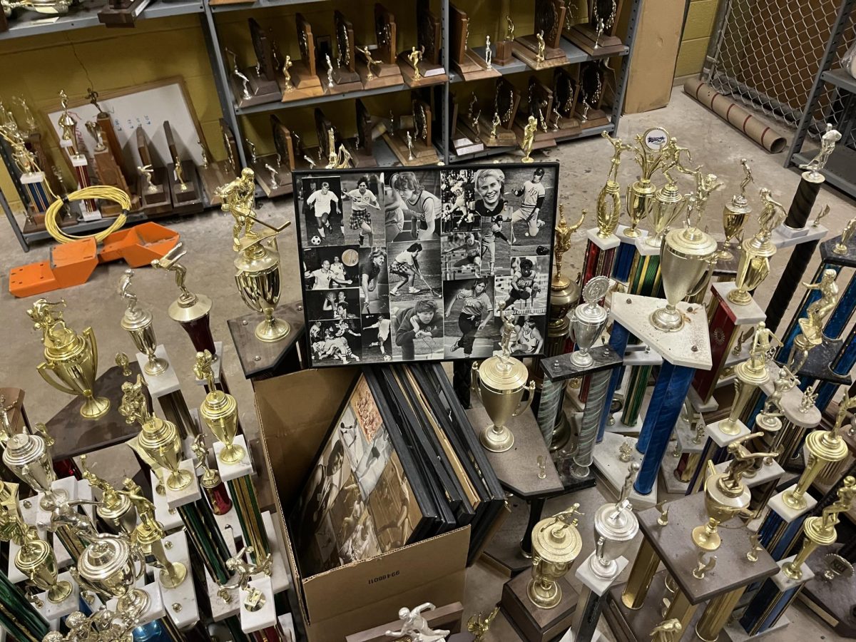 The North Penn trophy graveyard contains countless trophies and achievements. 