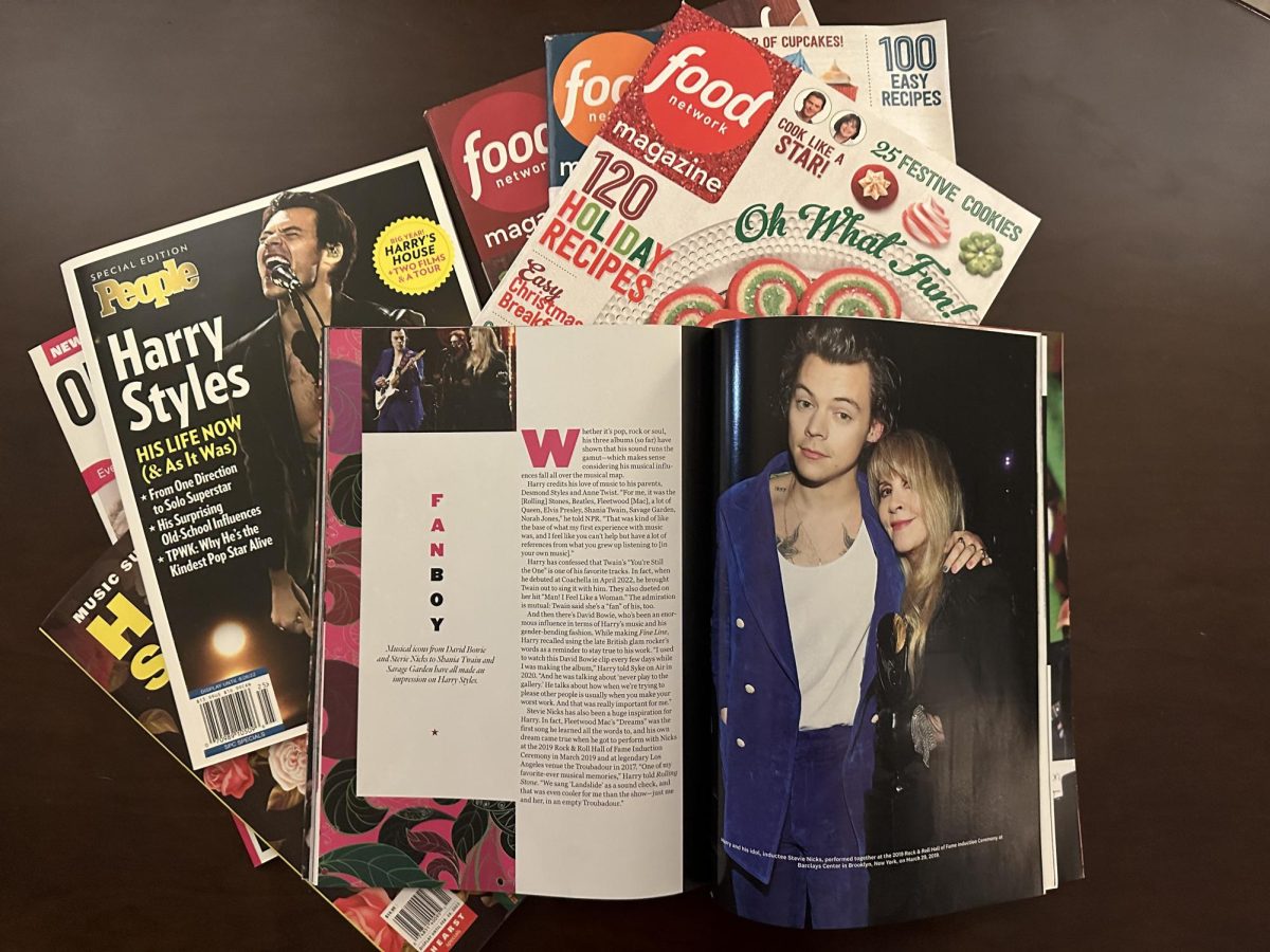 Magazines, a rare sight, sitting on a coffee table for casual reading and flipping. 